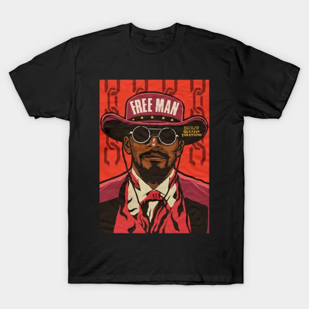 Free man T-Shirt by Masterpopmind